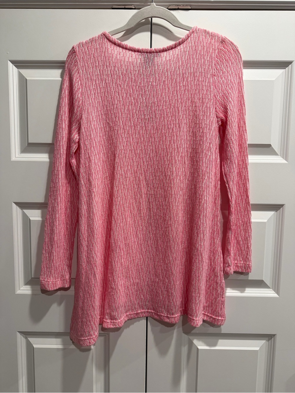 Women’s Pink Long-Sleeve Textured Knit Top - Picture 7 of 7